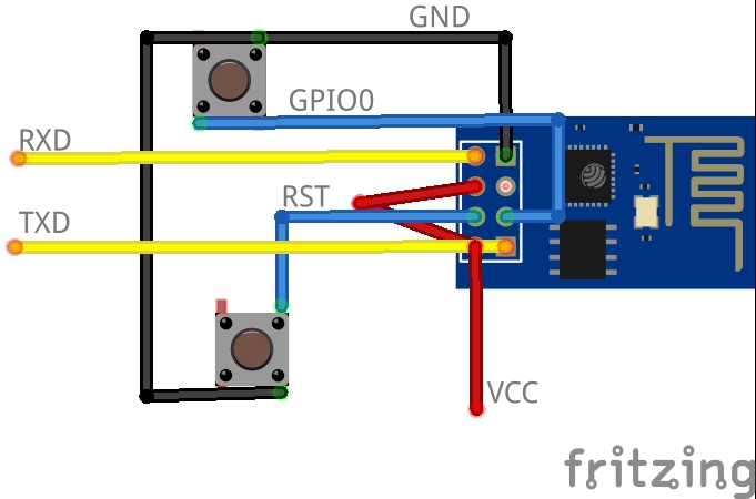 ESP8266 mit Programmmodus